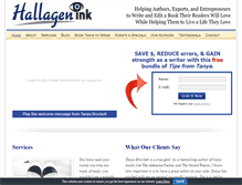 Tablet Screenshot of hallagenink.com